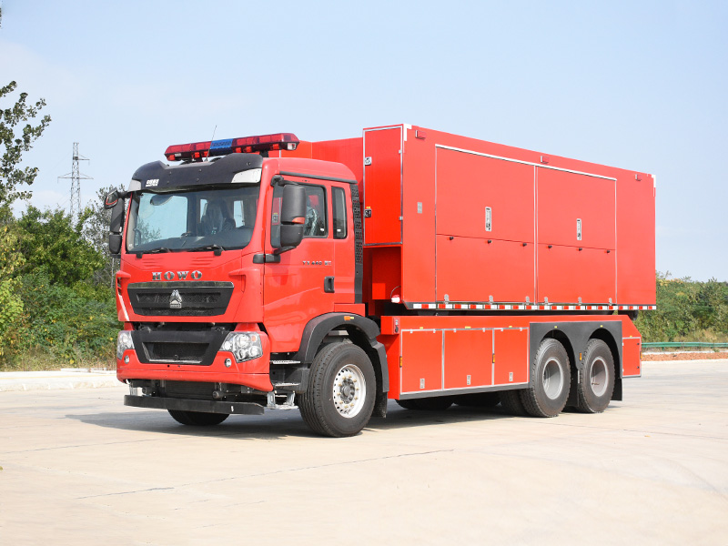 重汽自裝卸式模塊消防車