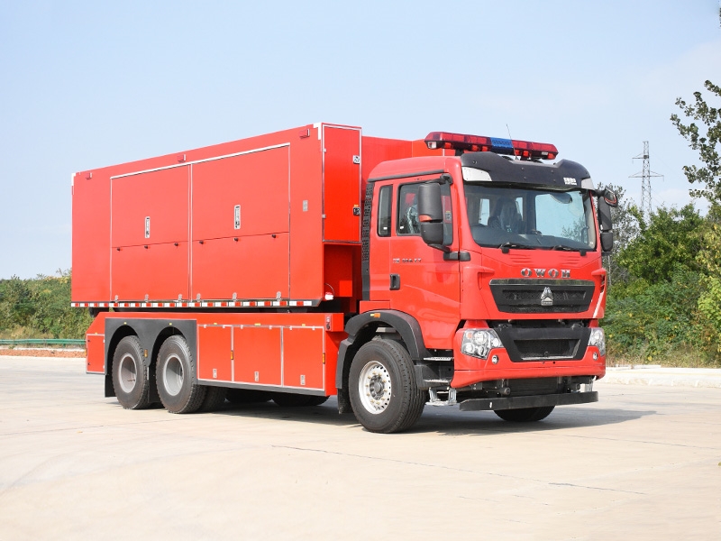 重汽自裝卸式模塊消防車