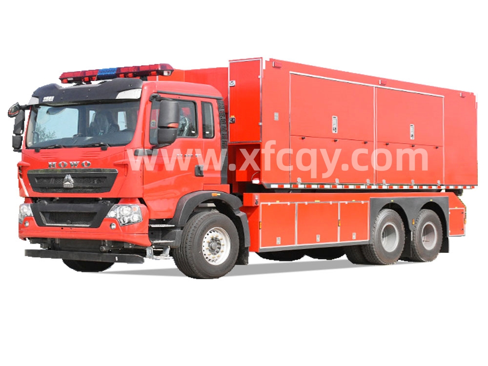 重汽自裝卸式模塊消防車